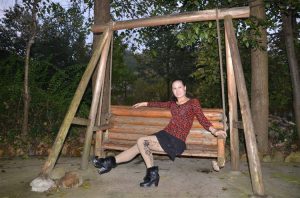 穿豹纹厚裤袜的阿姨