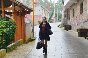 穿豹纹厚裤袜的阿姨