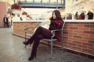 身材略微丰满的宝宝姐大腿靴子