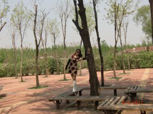 历史陈老师公园里面的肉丝白靴子