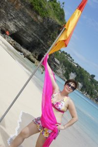 我的完美老婆性感泳衣海边度假