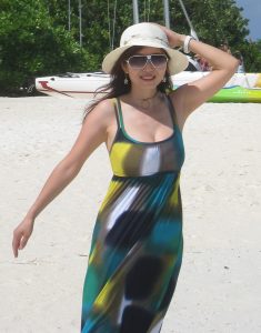 知风姐姐海岛度假性感泳衣2