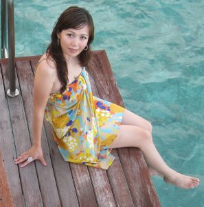 知风姐姐海岛度假泳装美乳长白腿