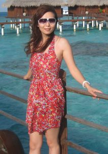 知风姐姐海岛度假性感短裙