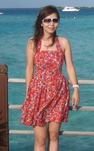 知风姐姐海岛度假性感短裙