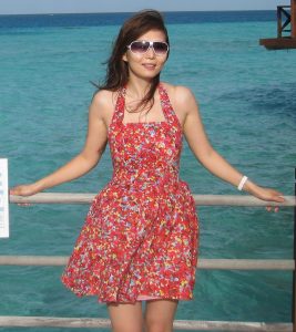 知风姐姐海岛度假性感短裙