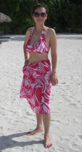 知风姐姐海岛度假性感泳衣