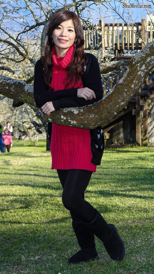 表嫂春日里穿裤袜靴子外拍[第8张/共11张]