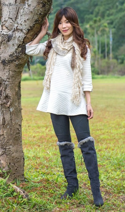 喜欢拍照的表嫂穿上了牛仔裤高跟靴子[第10张/共30张]