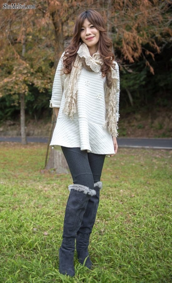 喜欢拍照的表嫂穿上了牛仔裤高跟靴子[第7张/共30张]