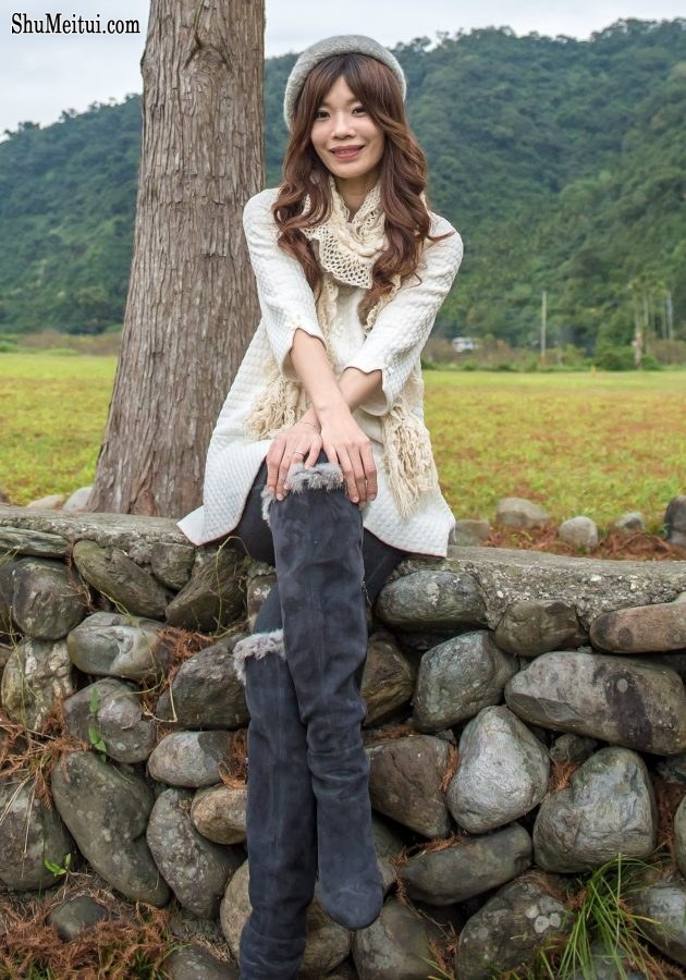 喜欢拍照的表嫂穿上了牛仔裤高跟靴子[第8张/共30张]