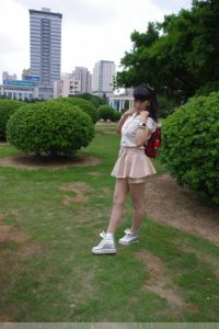 卡儿修长身材中秋节肉丝袜腿