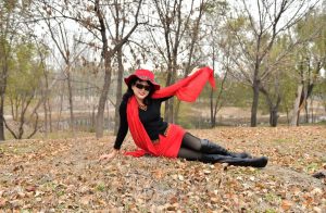 温暖阿姨黑丝袜靴子外拍2