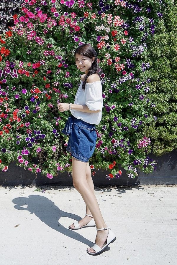 长腿人妻CC姐牛仔短裙公园拍摄[第36张/共37张]