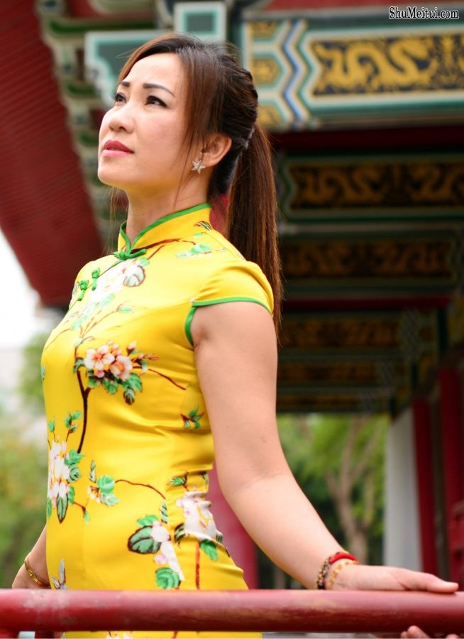 欣嫂穿旗袍身材凹凸有致也是肉丝袜[第13张/共18张]