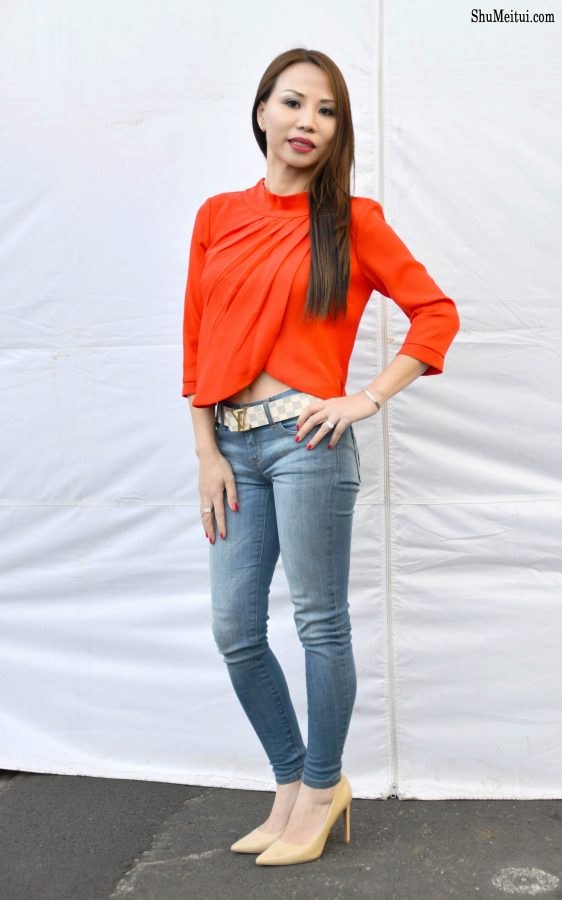 经典高跟姐妹之妹妹短裙+姐姐牛仔裤挑高跟鞋[第5张/共10张]