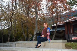 熟女宝岛甜甜秋日外拍景色醉人