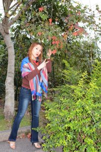 熟女宝岛甜甜秋日外拍景色醉人