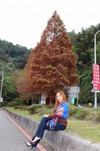 熟女宝岛甜甜秋日外拍景色醉人