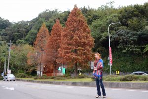 熟女宝岛甜甜秋日外拍景色醉人