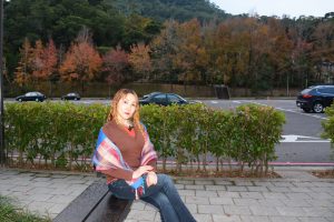 熟女宝岛甜甜秋日外拍景色醉人