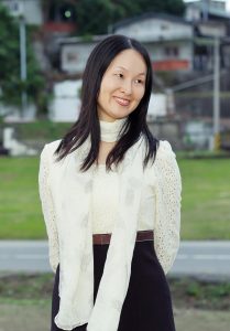 Elin姐穿黑色连裤袜外拍优雅