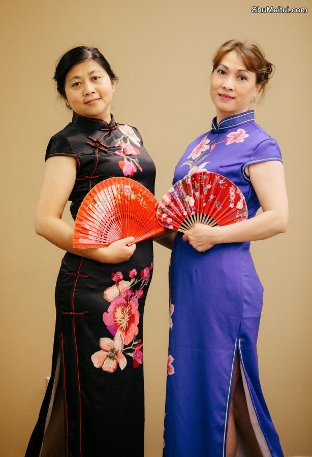 何姐和她的旗袍朋友穿各种各样的旗袍拍照片[第13张/共43张]