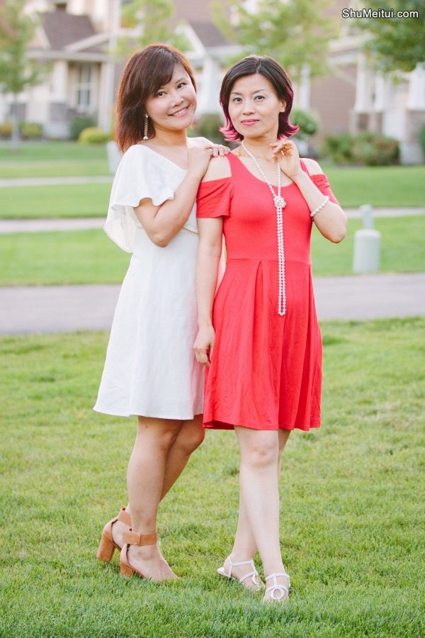 何姐和她的旗袍朋友白裙长发熟妇魅力十足[第16张/共20张]