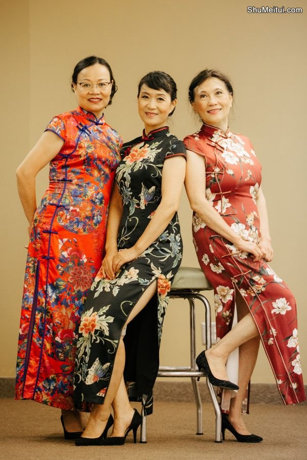 何姐和她的旗袍朋友穿各种各样的旗袍拍照片[第4张/共43张]