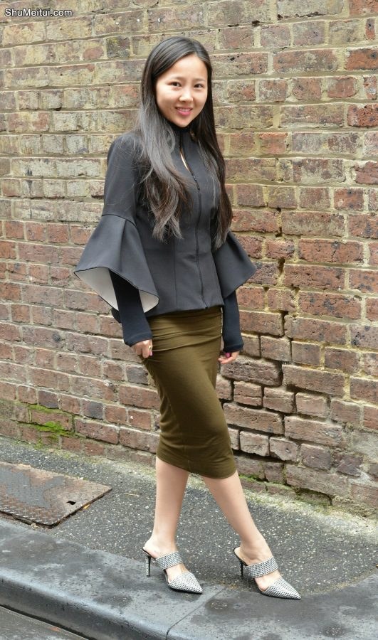 非常漂亮的穿包臀裙的美女，我跟了她好久[第1张/共6张]