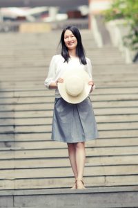 三十年后重返校园,气质优雅的Elin姐写真照片