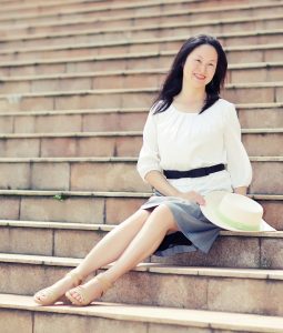 三十年后重返校园,气质优雅的Elin姐写真照片