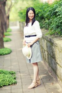 三十年后重返校园,气质优雅的Elin姐写真照片