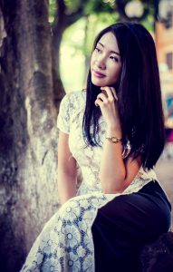 正宗的越南美妇长裙长裤还很会勾人哦