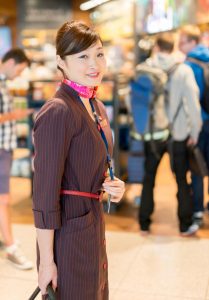 国行的美女空姐们，无论熟妇和小丫头都是性感水灵的很呀