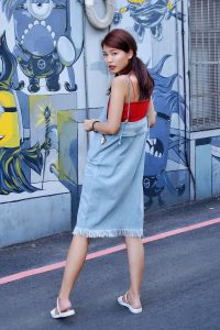 CC姐时尚艺术街拍照片